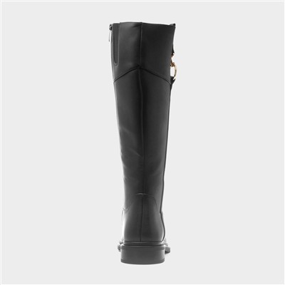 Monardo Womens Black Riding Boot