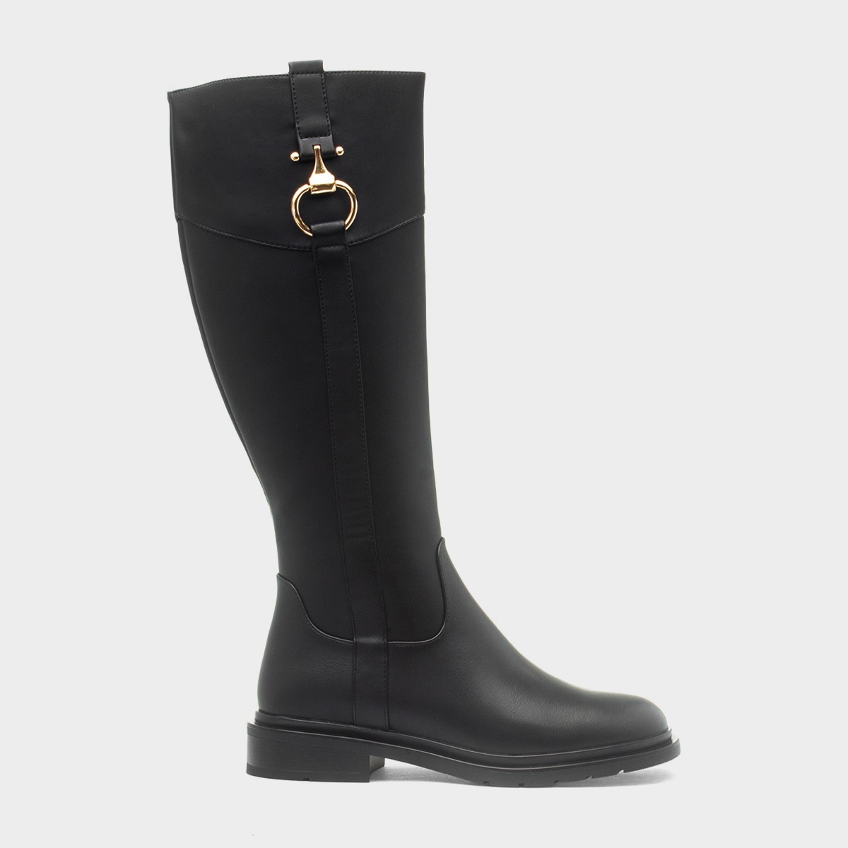 Monardo Womens Black Riding Boot