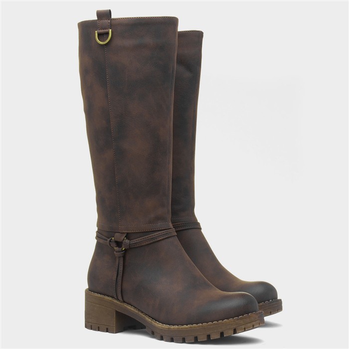 Orkney Womens Brown High Leg Boot