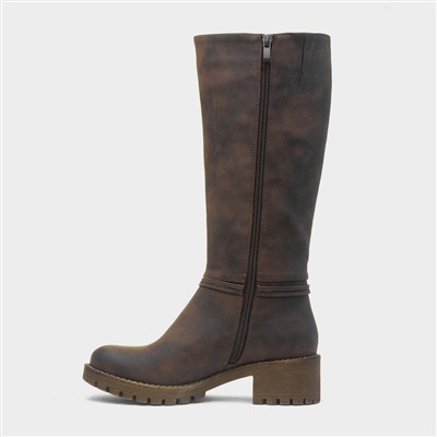 Orkney Womens Brown High Leg Boot