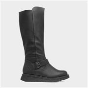 Heavenly Feet Linoa Womens Black Knee High Boot (Click For Details)