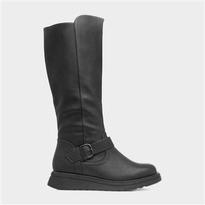 Linoa Womens Black Knee High Boot