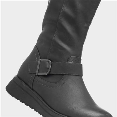 Linoa Womens Black Knee High Boot