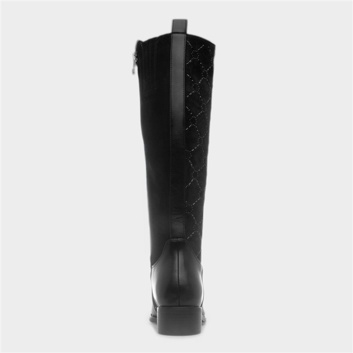 Yuma Womens Black Knee High Boot