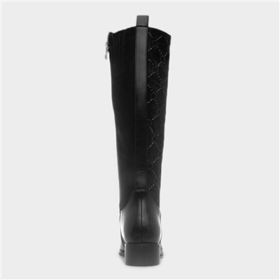 Yuma Womens Black Knee High Boot