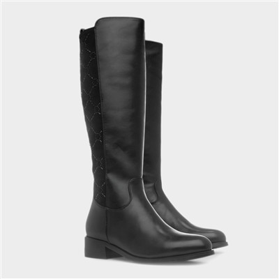 Yuma Womens Black Knee High Boot