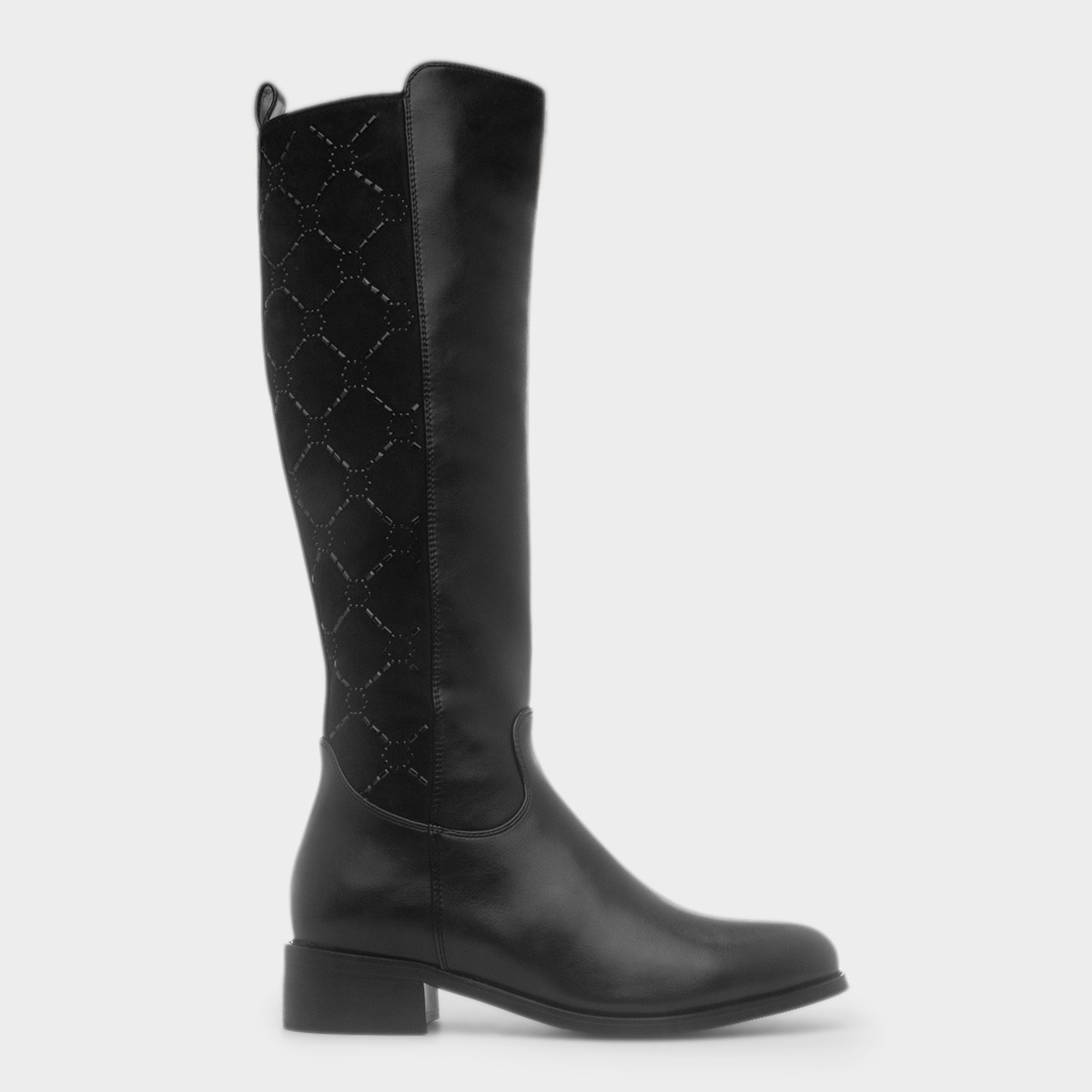 Yuma Womens Black Knee High Boot