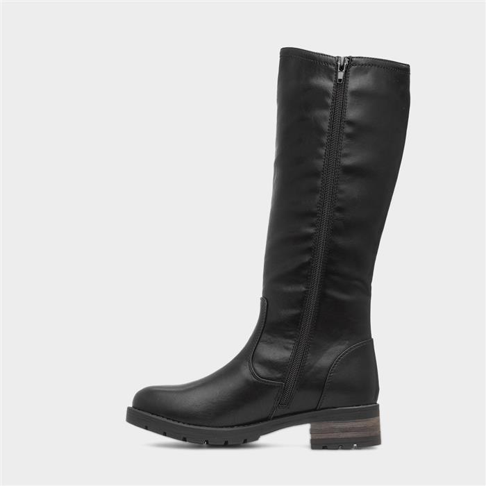 Oslo Womens Black Knee High Boot