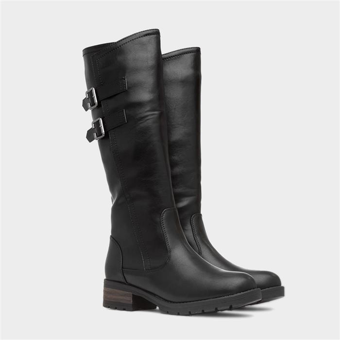 Oslo Womens Black Knee High Boot