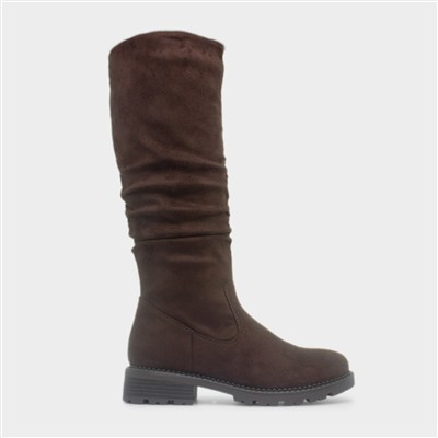 Vienna Womens Brown High Leg Boot
