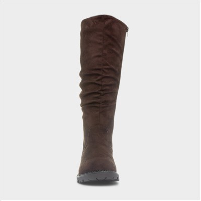 Vienna Womens Brown High Leg Boot
