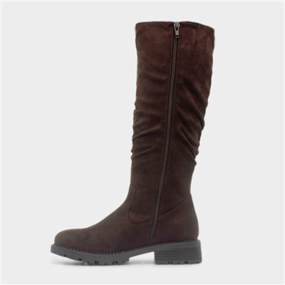 Vienna Womens Brown High Leg Boot