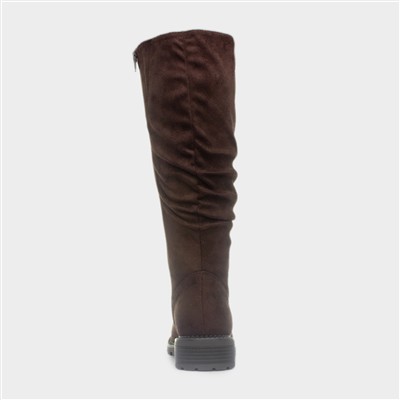 Vienna Womens Brown High Leg Boot
