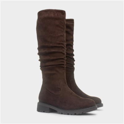 Vienna Womens Brown High Leg Boot