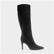 Krush Brandi Womens Black Heeled High Leg Boot (Click For Details)