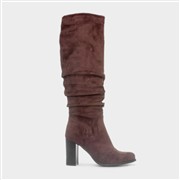 Krush Myka Womens Brown Knee High Heeled Boot (Click For Details)