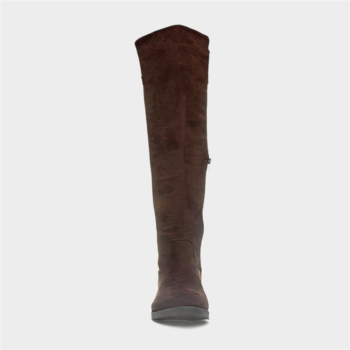 Womens Chocolate Brown Knee High Boot