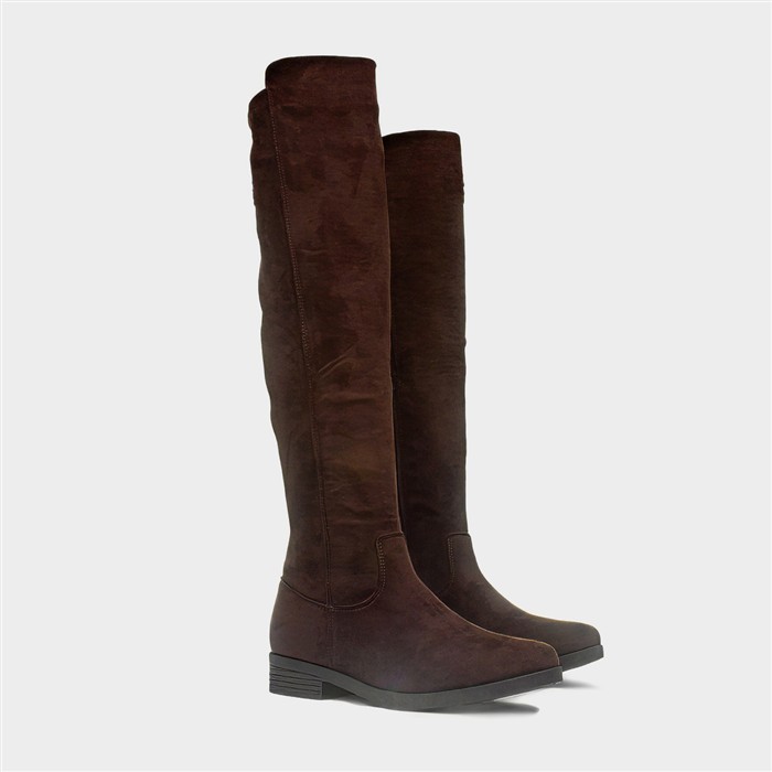 Womens Chocolate Brown Knee High Boot