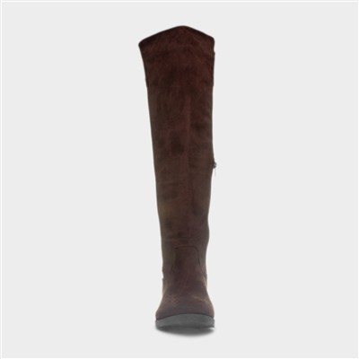 Womens Chocolate Brown Knee High Boot