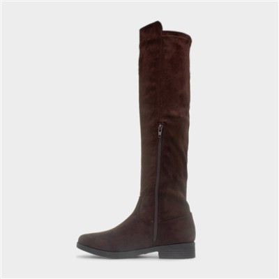 Womens Chocolate Brown Knee High Boot