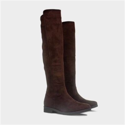 Womens Chocolate Brown Knee High Boot