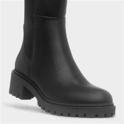 Maya Womens Black High Boot
