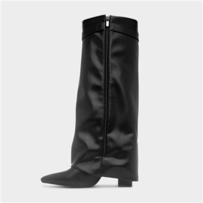 Cassidy Black High Leg Boot