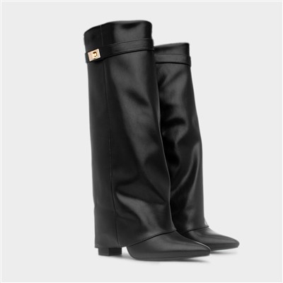 Cassidy Black High Leg Boot