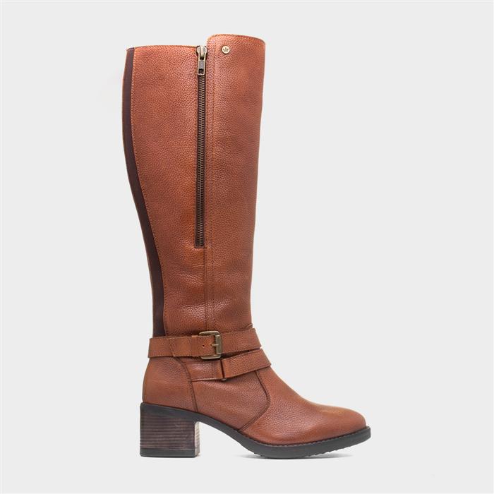 Lotus Women's Tan Jive Leather High Leg Boot Size 5