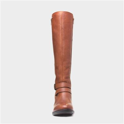 Jive Women's Tan Leather High Leg Boot