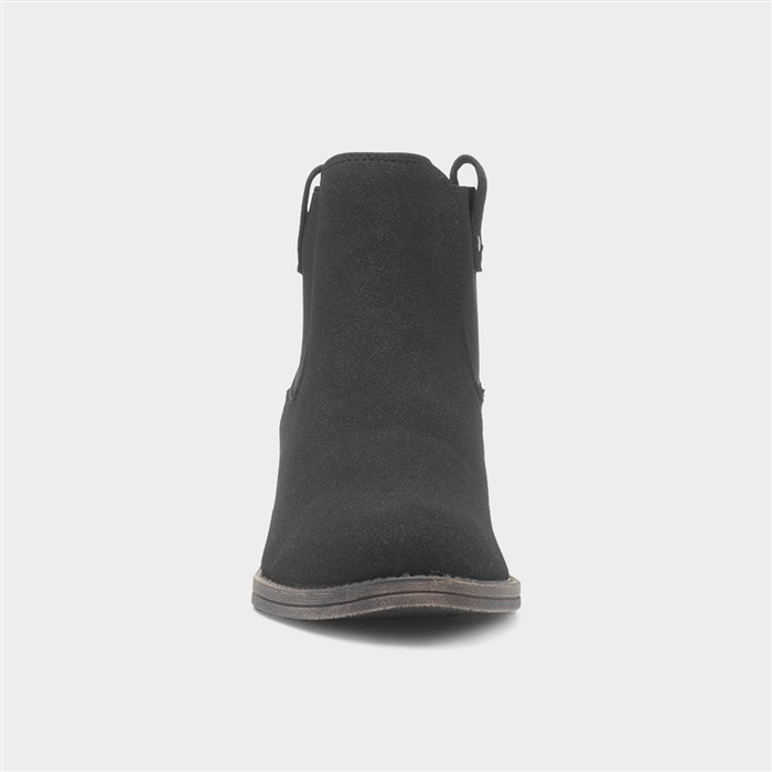 Richie Womens Black Heeled Ankle Boot