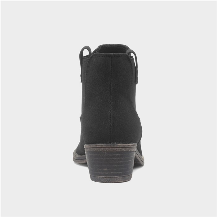 Richie Womens Black Heeled Ankle Boot
