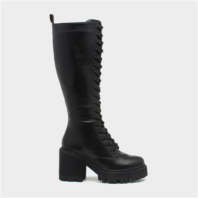 Beyonce Womens Black Knee High Boot