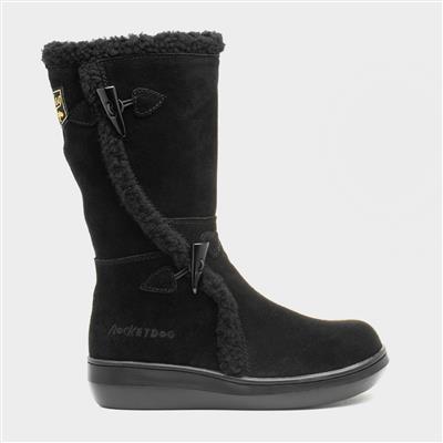 Slope Womens Black Suede Calf Boot