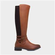 Hush Puppies Vanessa Womens Tan Leather Boot (Click For Details)