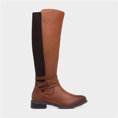 Vanessa Womens Tan Leather Boot