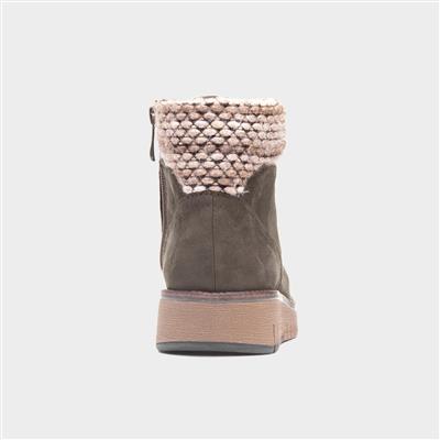 Comb Womens Khaki Boot