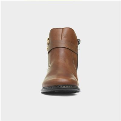Antistress Womens Chestnut Leather Boot
