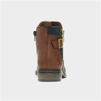 Antistress Womens Chestnut Leather Boot