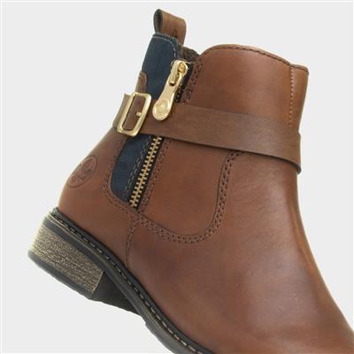 Antistress Womens Chestnut Leather Boot