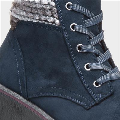 Comb Womens Navy Boot