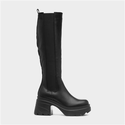 Giovana3 Womens Black Chunky Boot