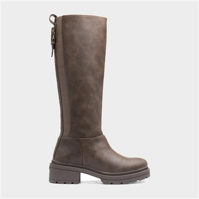 Index Duke Womens Brown Recycled Boot