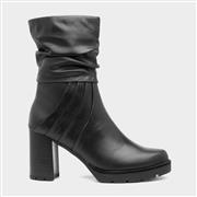 Marco Tozzi Womens Black Heeled Ankle Boot (Click For Details)