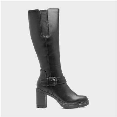 Womens Black Heeled Boots
