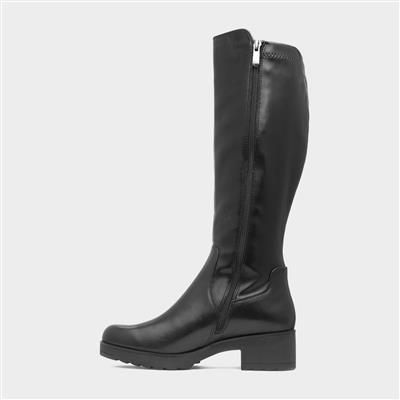 Womens Black Knee High Boot
