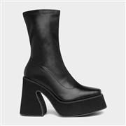 Sedai Marlo Womens Black Chunky Ankle Boot (Click For Details)