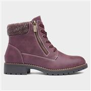 Lotus Emmeline Womens Red Lace Up Boot (Click For Details)