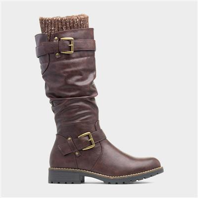 Juniper Womens Brown Long Leg Boot