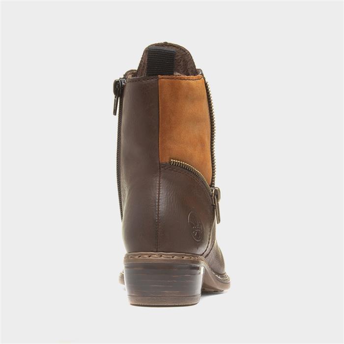 Antistress Womens Brown Lace Up Ankle Boot